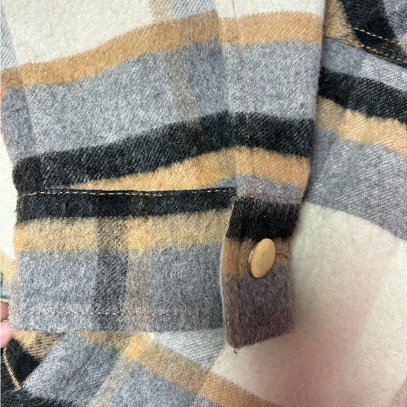 Zara Brown and Blue Utility Jacket - Picture 5 of 7